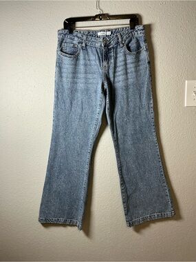 Light Blue Wide Leg Jeans - Classic Flare